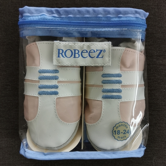 ROBEEZ | Vintage Trainers Soft Shoes, Pastel Pink - Picture 2 of 8